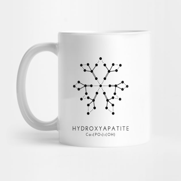 Hydroxyapatite Molecular Structure - White by typelab